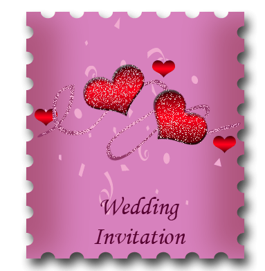 Wedding Invitation Glittery hearts You must be marrying a 10yearold